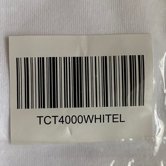 True Classic Crew Neck White T-Shirt Size L New - Picture 8 of 9